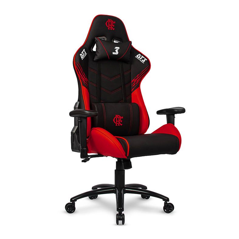 Cadeira Gamer DT3 Sports Elise Flamengo, Preto e Vermelho, 13438-9
