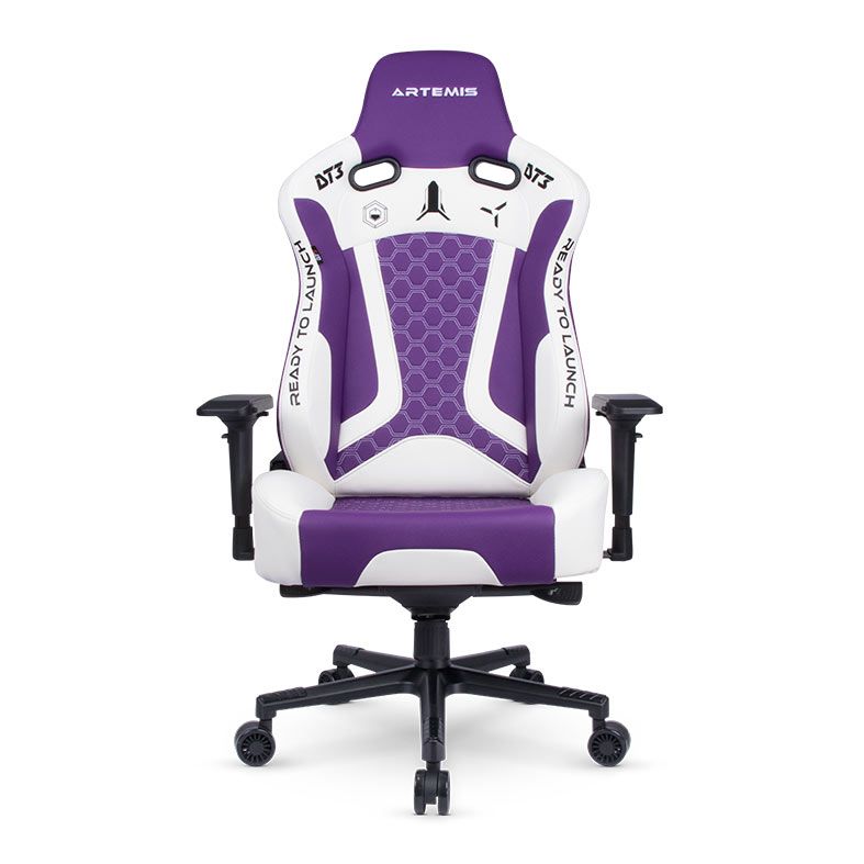 Cadeira Gamer DT3 Sports Rhino Artemis, Branca e Roxa, 13539-1