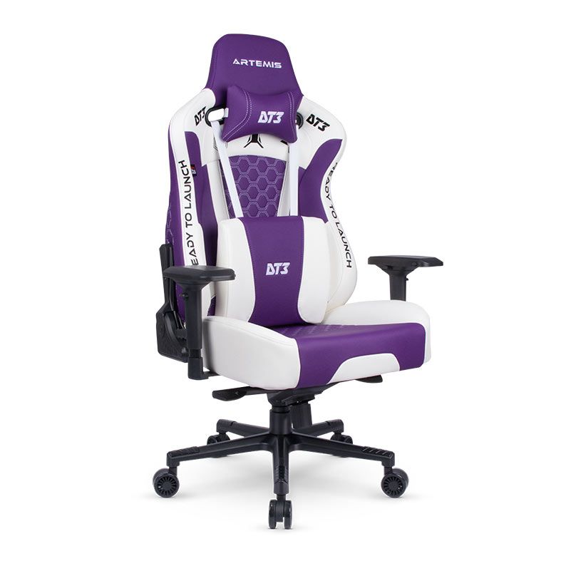 Cadeira Gamer DT3 Sports Rhino Artemis, Branca e Roxa, 13539-1