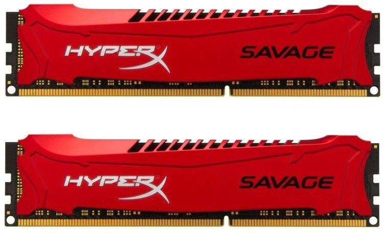 Memoria Kingston HyperX Savage 8GB (2x4) DDR3 1866MHz Vermelha, HX318C9SRK2/8