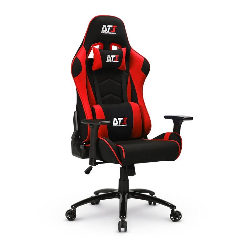 Cadeira Gamer DT3 Sports Mizano Fabric V2, Preta e Vermelho, 13801-3
