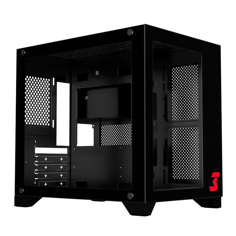 Gabinete DT3 Hyper, Lateral e Frontal de Vidro, Preto, 13872-1