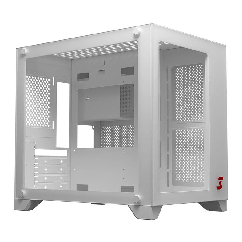 Gabinete DT3 Hyper, Lateral e Frontal de Vidro, Branco, 14026-3