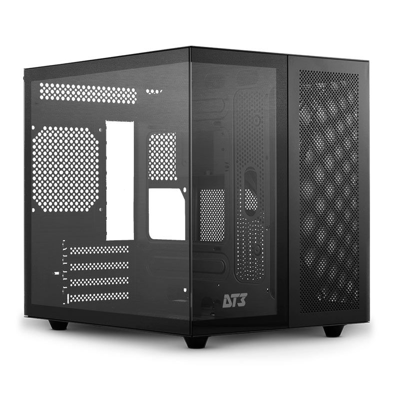 Gabinete Gamer DT3 Hyperflow, Mini-Tower, Lateral de Vidro, Preto, 14139-8