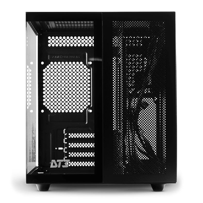 Gabinete Gamer DT3 Hyperflow, Mini-Tower, Lateral de Vidro, Preto, 14139-8