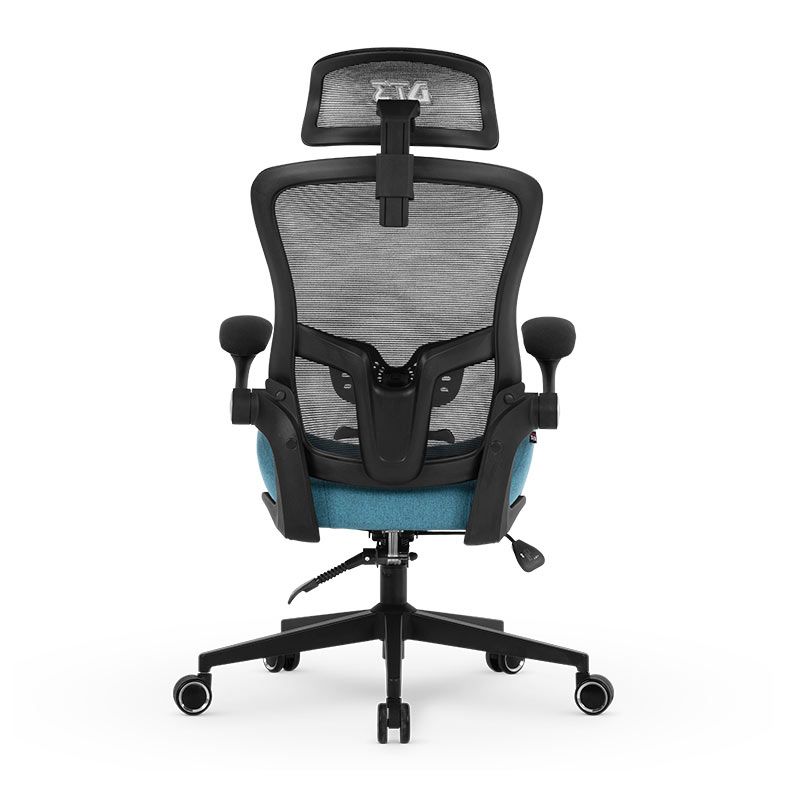 Cadeira Office DT3 Vita Super H, Preto e Azul, 14248-9
