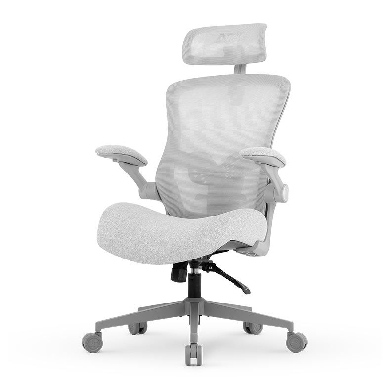Cadeira Office DT3 Vita Super Headrest, Cinza Claro, 14392-9