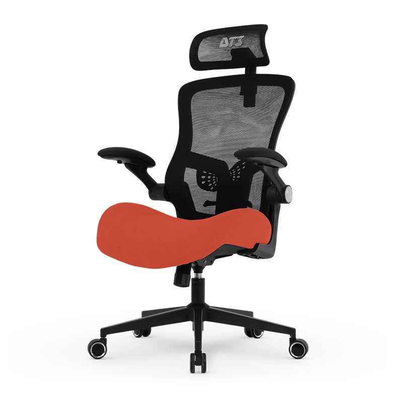 Cadeira Office DT3 Vita Super H, Laranja e Preto, 14399-6