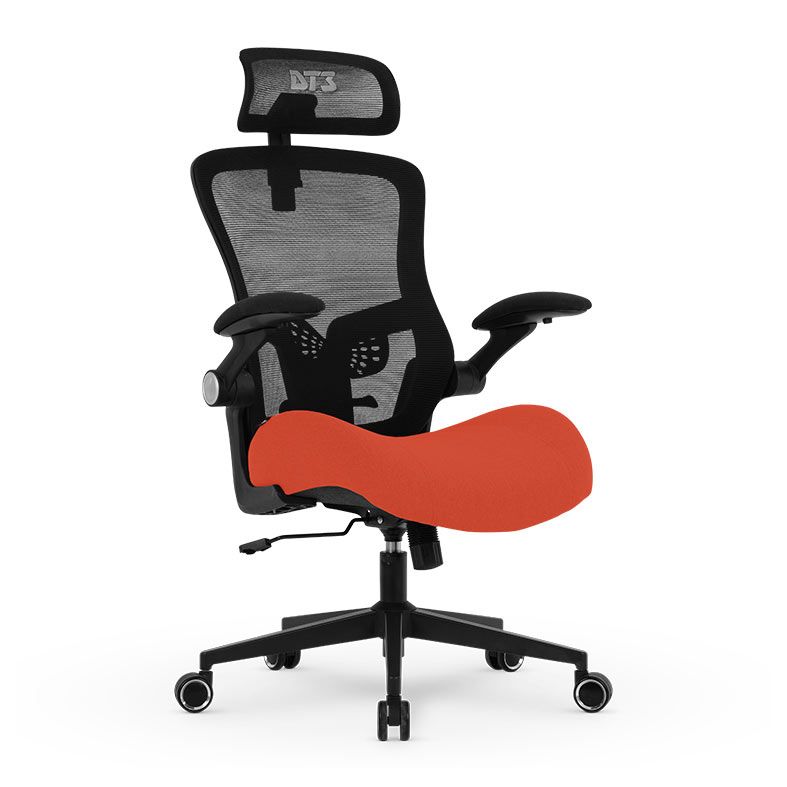 Cadeira Office DT3 Vita Super H, Laranja e Preto, 14399-6