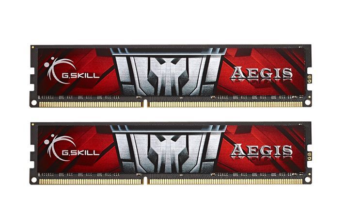Memoria G.Skill Aegis 16GB (2x8) DDR3 1600MHz Vermelha, F3-1600C11D-16GIS