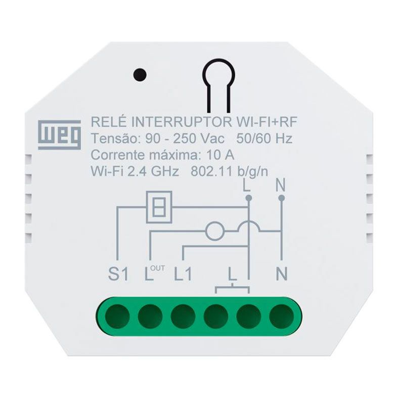Rele Dimmer Weg Home, Wi-Fi, Bivolt, Branco, 15718935