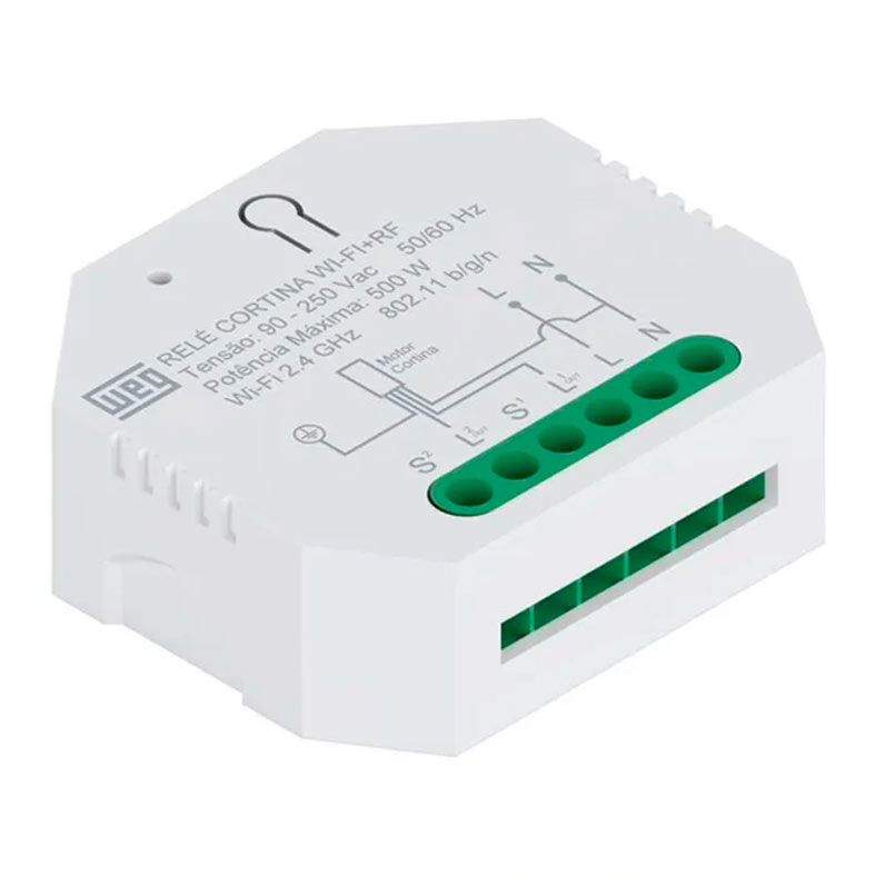 Rele Cortina Weg Home, Wi-Fi + RF, Bivolt, Branco, 15718936