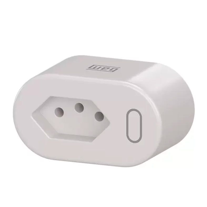 Plugue Weg Home, 10A, Bivolt, Wi-Fi, Branco, 15719001