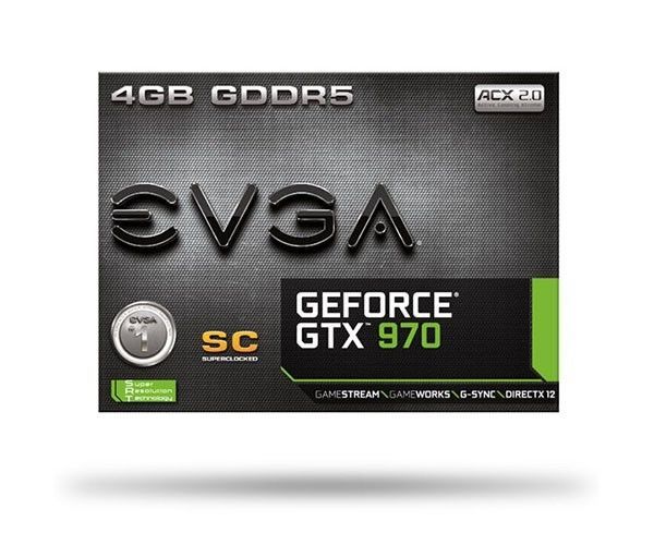 Placa de Video EVGA GeForce GTX 970 4GB GDDR5 SC 256-bit, 04G-P4-2977-KR