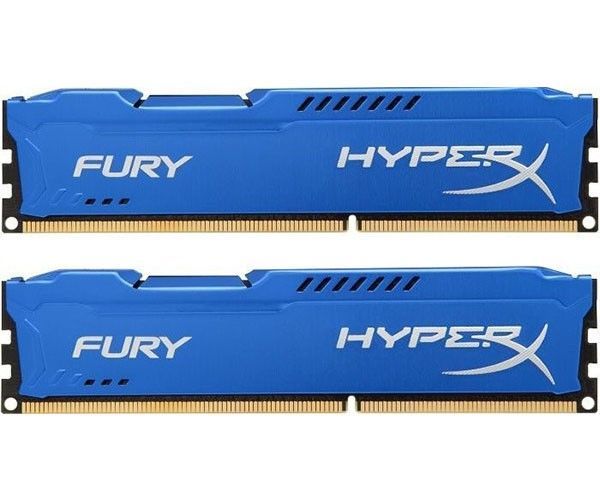 Memoria Kingston HyperX Fury 16GB (2x8) DDR3 1600MHz Azul, HX316C10FK2/16