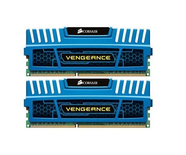 Memoria Corsair Vengeance 16GB (2x8) DDR3 1600MHz C10 Azul, CMZ16GX3M2A1600C10B