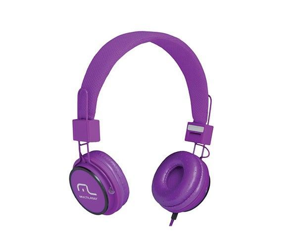 Fone de Ouvido Multi Microfone Headfun P2 3.5mm Roxo,  PH090