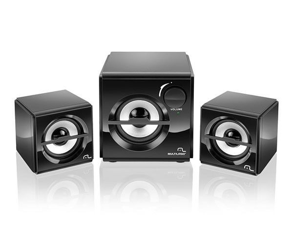 Caixa de Som Gamer Multi 2.1 10w Rms Preto Subwoofer, SP081