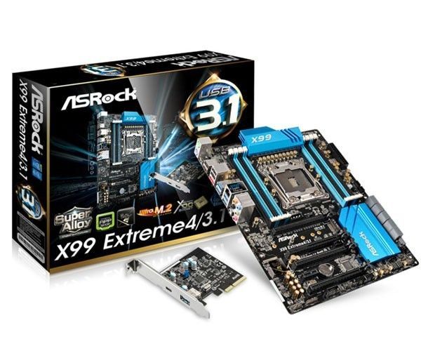 Placa Mae ASRock X99 Extreme4/3.1 DDR4 Socket LGA2011-v3 Chipset Intel X99