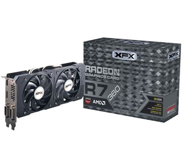 Placa de Video XFX Radeon R7 360 2GB GDDR5 128-bit, R7-360P-2DF5