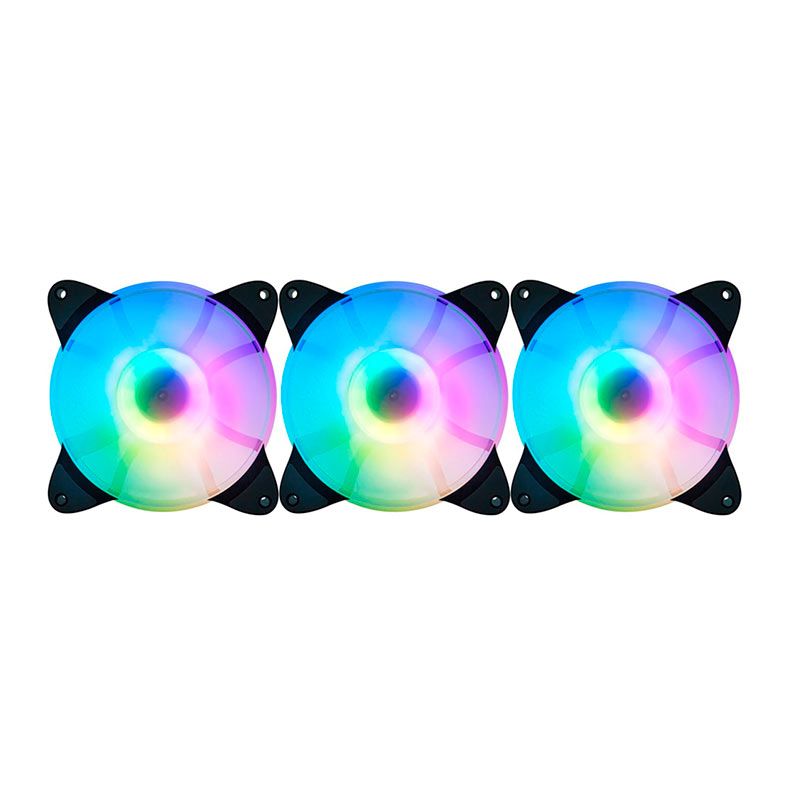 Kit Ventoinhas 1STPlayer CC, RGB, 3x120mm, 1STP-CC