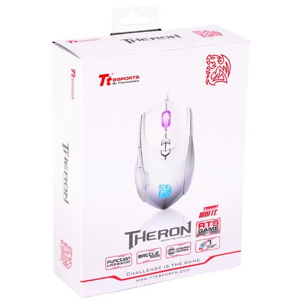 Mouse Thermaltake Tt eSports THERON Combat White 5600Dpi, MO-TRN006DTJ - BOX
