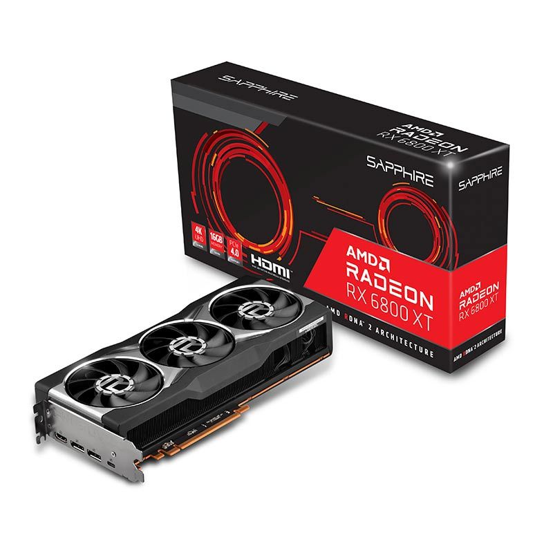 Placa de Video Sapphire Radeon RX 6800 XT 16GB GDDR6 2‎56-bit, 21304-01-20G