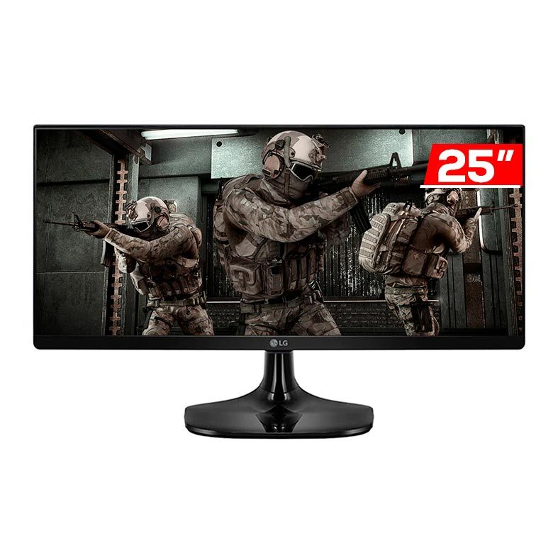 Monitor Gamer LG Ultrawide 25 Pol. IPS, FHD, 1ms, 75Hz, HDMI, 25UM58G-P