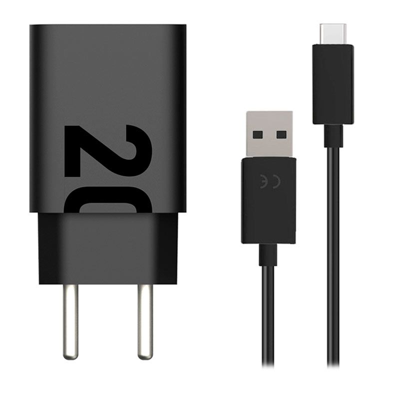 Carregador Motorola Turbo Power, 20W, USB/USB-C, Preto, 278850