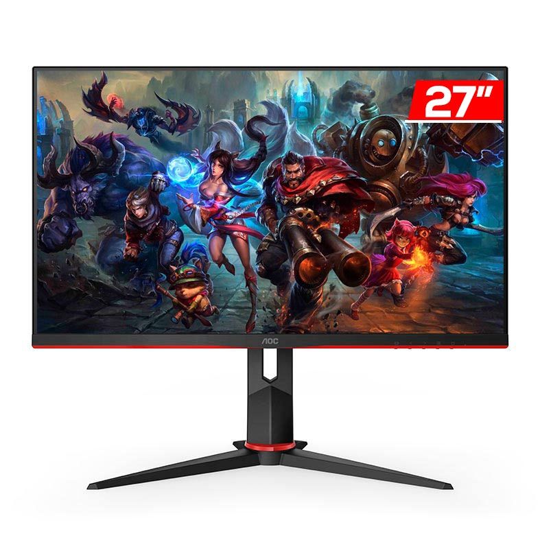 OB 80 Monitor Gamer AOC Hero 27" IPS 144Hz 1ms FHD G-Sync VGA/HDMI/DP, 27G2/BK OPEN BOX 80