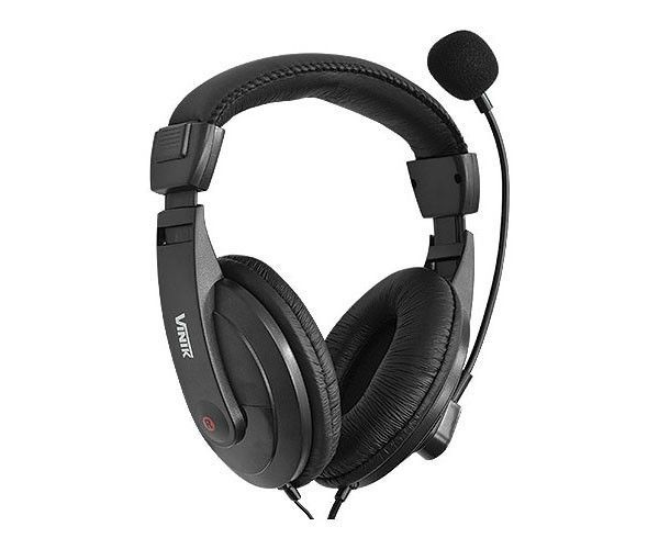 Headset Vinik Go Play FM35, Driver 40mm, P2, Preto, 20202