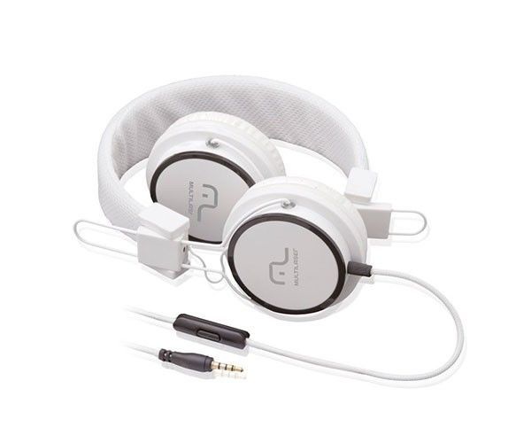 Fone de Ouvido Multi Com Microfone Headfun Branco P2, PH087
