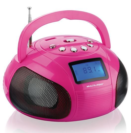 Caixa de Som Multi Mini Boom 10w ROSA, SP146 - BOX