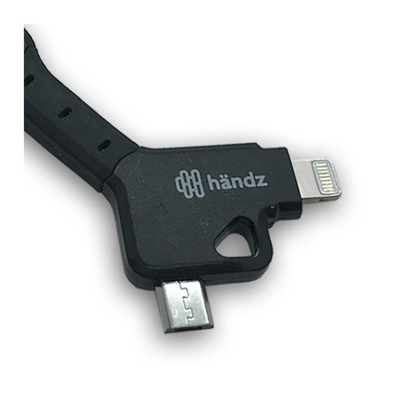 Adaptador Micro-USB e Lightning Handz , USB, Preto, 2C-01