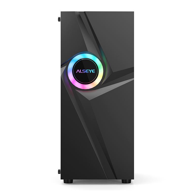 Gabinete Gamer Alseye 305-3, Mid-Tower, Lateral de Vidro, Preto, 305-3-B