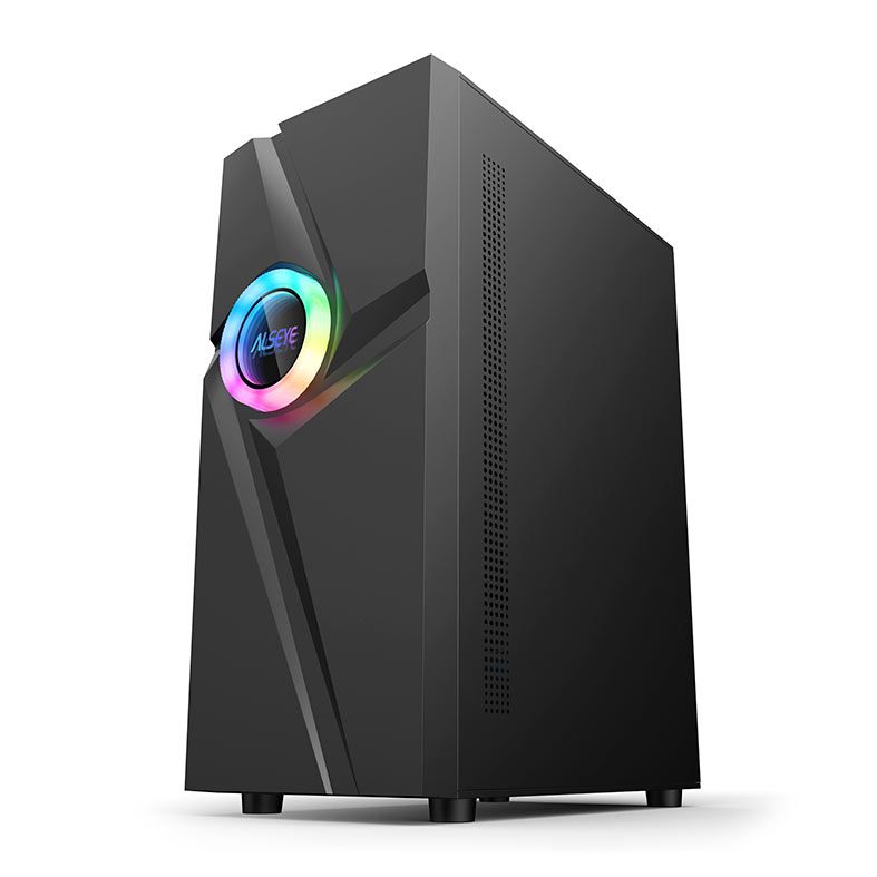 Gabinete Gamer Alseye 305-3, Mid-Tower, Lateral de Vidro, Preto, 305-3-B