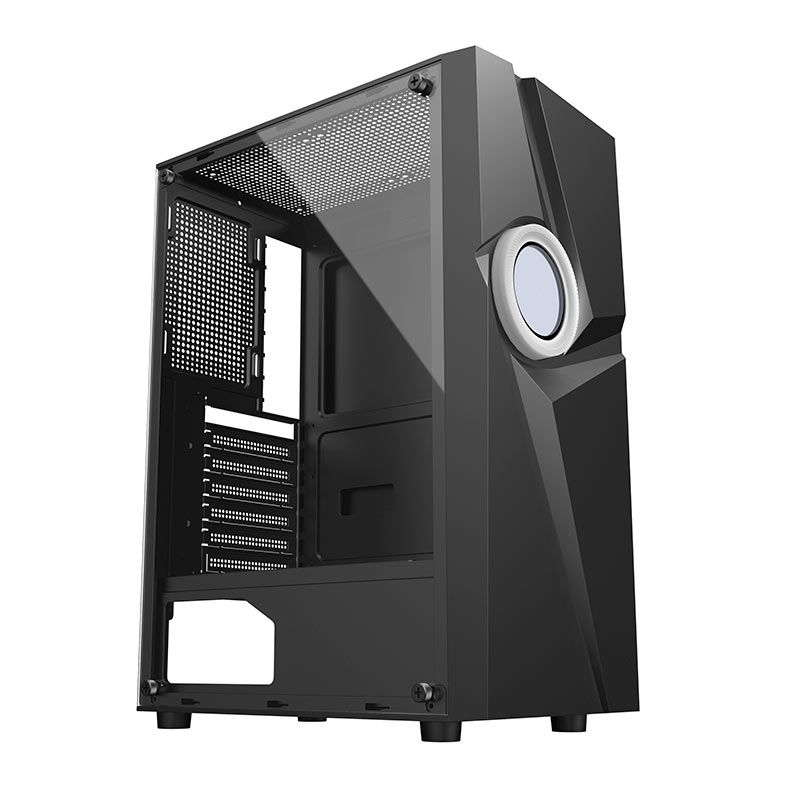 Gabinete Gamer Alseye 305-3, Mid-Tower, Lateral de Vidro, Preto, 305-3-B