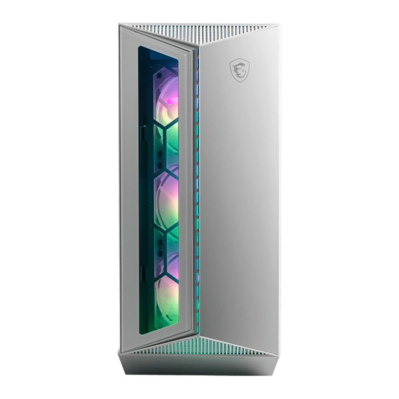 Gabinete Gamer MSI MPG Gungnir 110R White, ARGB, Mid-Tower, Lateral de Vidro, Com 4 Fans, 306-7G10W21-W57