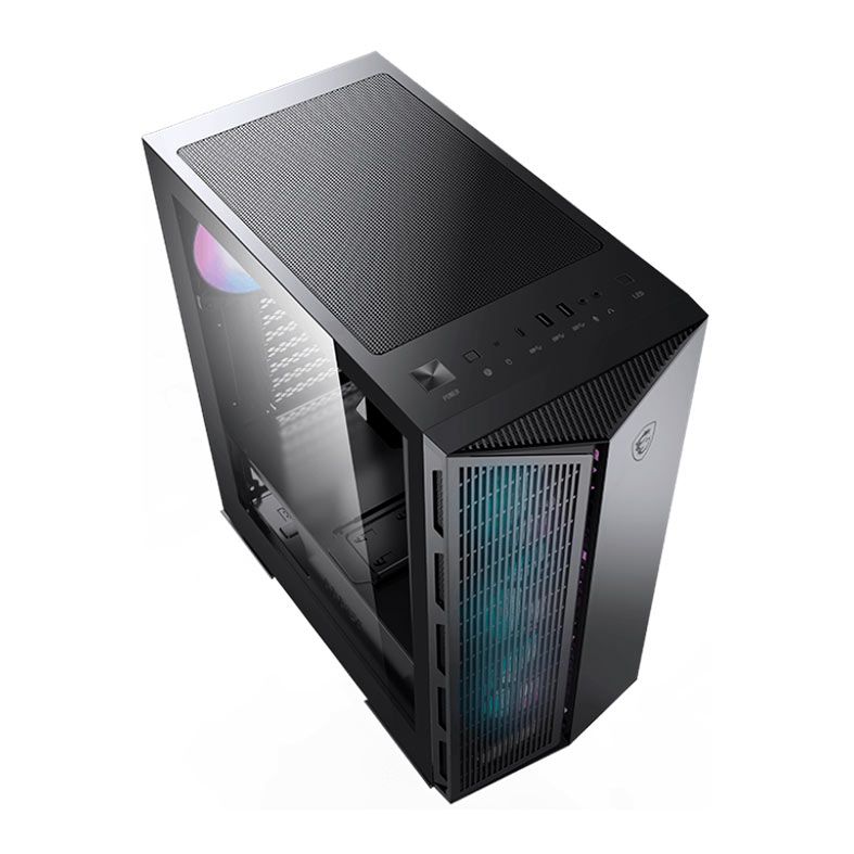 Gabinete Gamer MSI MAG Gungnir 111R, ARGB, Mid-Tower, Lateral de Vidro, Com 4 Fans, Preto, 306-7G10X21-W57