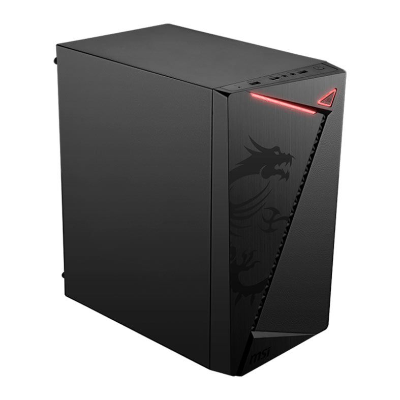 Gabinete Gamer MSI MAG Shield M301, Mid-Tower, Com 1 Fan, Preto, 306-7G13M25-809