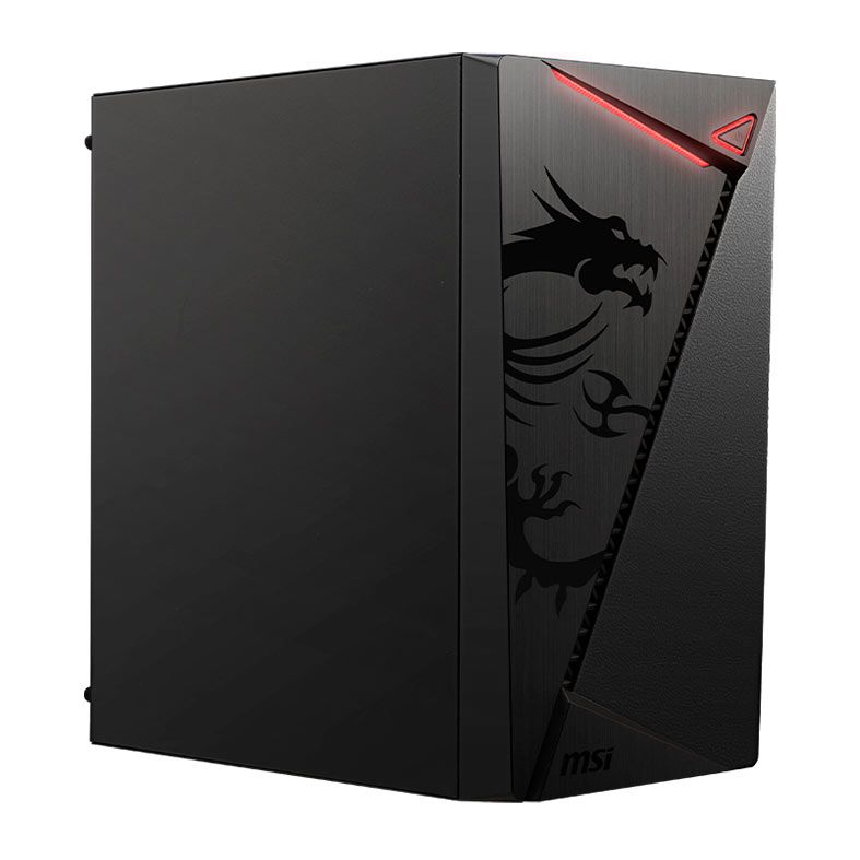 Gabinete Gamer MSI MAG Shield M301, Mid-Tower, Com 1 Fan, Preto, 306-7G13M25-809