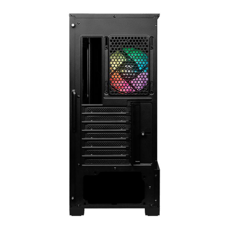 Gabinete Gamer MSI MPG Forge 111R, ARGB, Mid-Tower, Lateral de Vidro, Com 1 Fan, Preto, 306-7G16X21-809