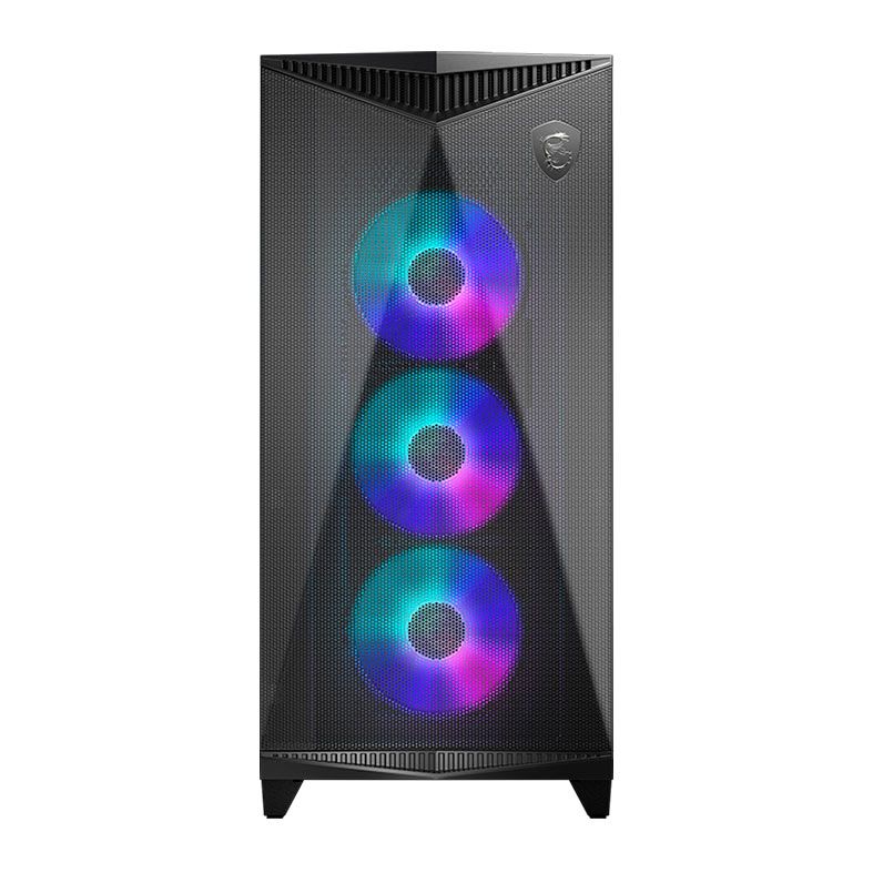 Gabinete Gamer MSI MAG Gungnir 300R Airflow, ARGB, Mid-Tower, Lateral de Vidro, Com 4 Fans, Preto, 306-7G21R21-W57