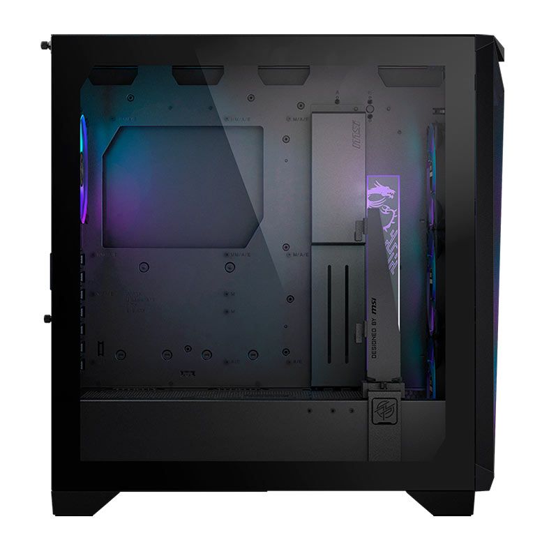 Gabinete Gamer MSI MAG Gungnir 300R Airflow, ARGB, Mid-Tower, Lateral de Vidro, Com 4 Fans, Preto, 306-7G21R21-W57