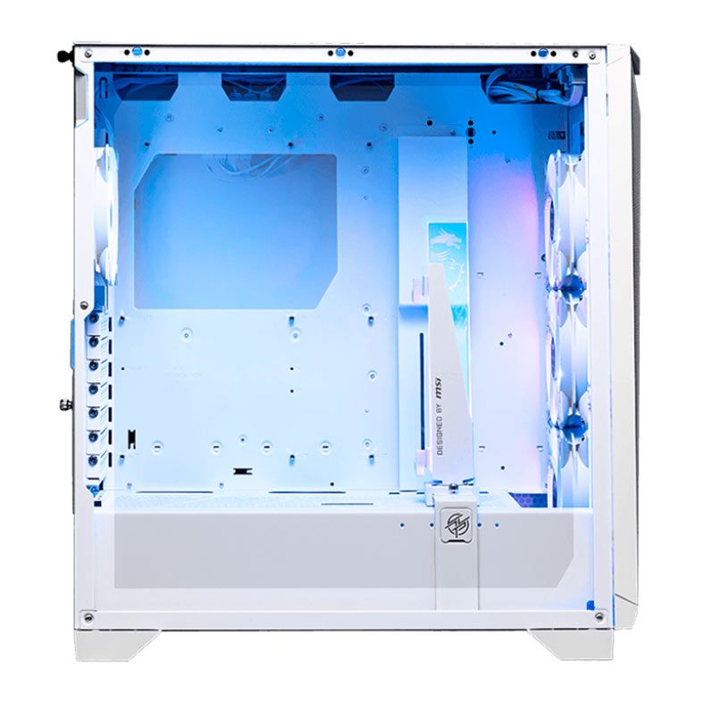 Gabinete Gamer MSI MAG Gungnir 300R Airflow, ARGB, Mid-Tower, Lateral de Vidro, Com 4 Fans, Branco, 306-7G21W21-W57
