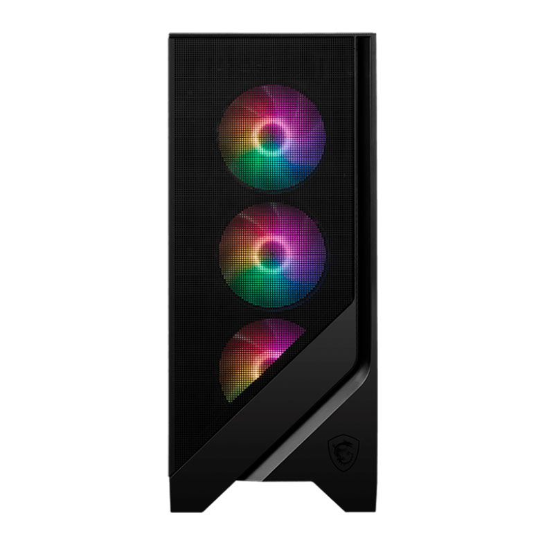 Gabinete Gamer MSI MAG Forge 120A Airflow, RGB, Mid-Tower, Lateral De Vidro, Com 6 Fans, Preto, 306-7G23A21-809