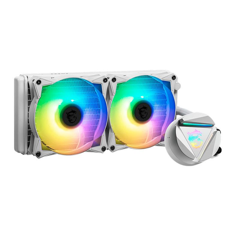 Water Cooler MSI MAG Coreliquid 240R V2 White, RGB, 240mm, 306-7ZW1B50-813