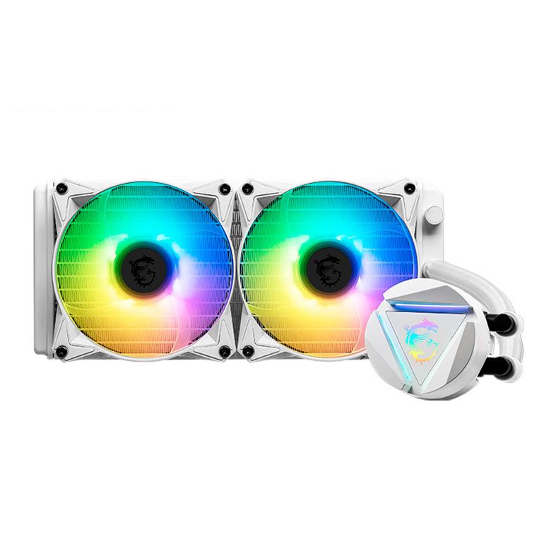 Water Cooler MSI MAG Coreliquid 240R V2 White, RGB, 240mm, 306-7ZW1B50-813
