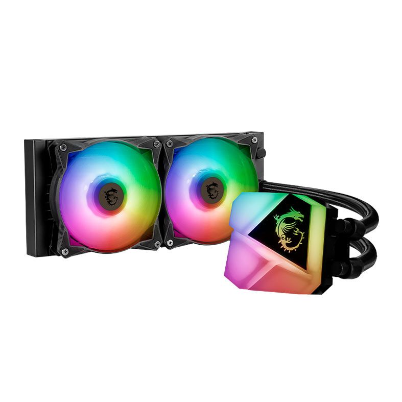 Water Cooler MSI MAG Coreliquid C240, RGB, 240mm, Preto, 306-7ZW2R11-813