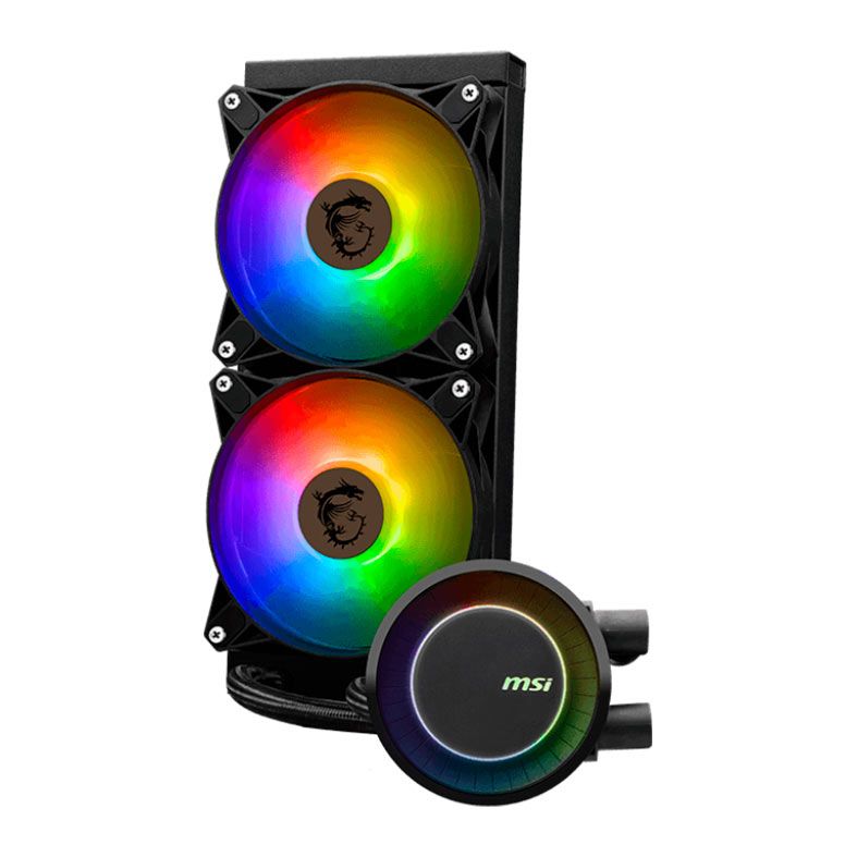 Water Cooler MSI MAG Coreliquid E240, ARGB, 240mm, Preto, 306-7ZW5E17-C24